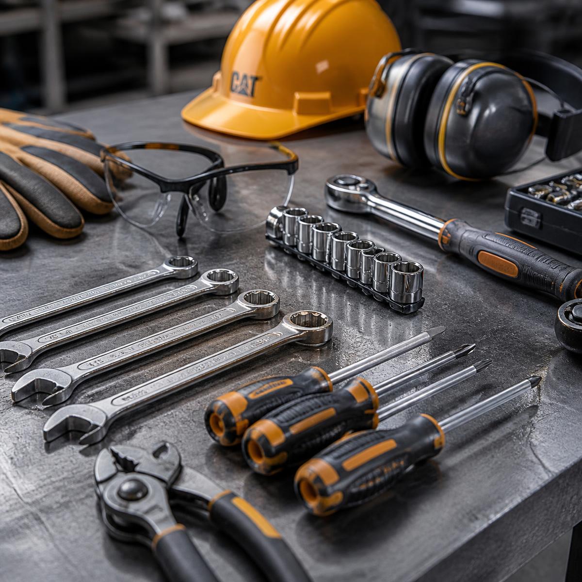 Herramientas industriales y equipo de protección personal